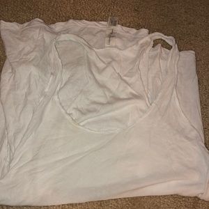 comfy flowy white tank